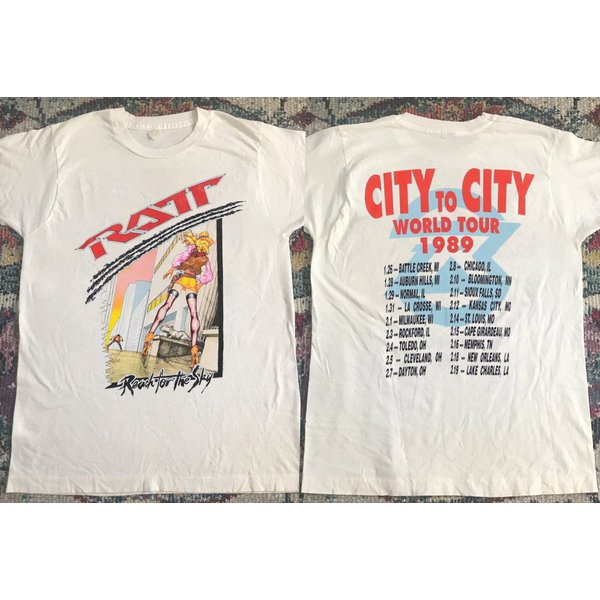 1989 Ratta Reach For The Sky Tour Concert T-Shirt-image