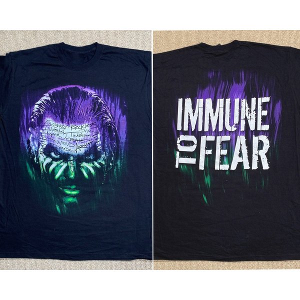 2009 Deadstock Jeff Hardyy Immune To Fear T-Shirt-image