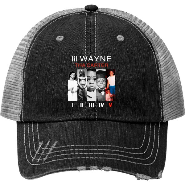 Lil Wayne Tha Carter 3 Tour Vintage Print Trucker Hats, Lil Wayne Print Trucker Hats-image