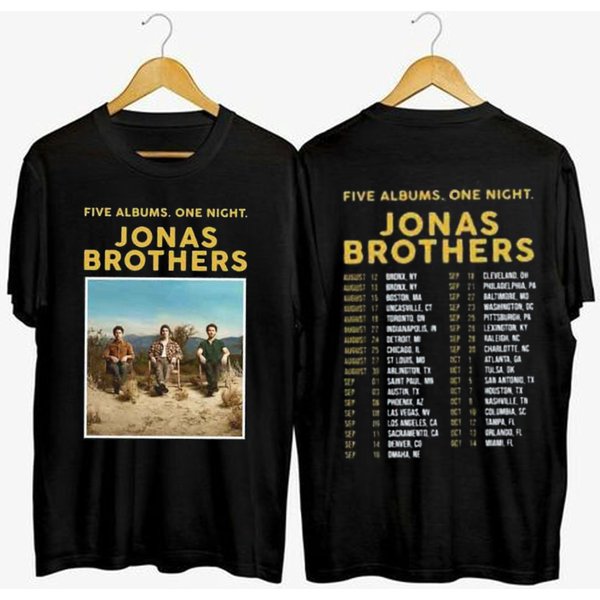 Jonas Brothers 2023 Tour Music Festival Concert T Shirt-image