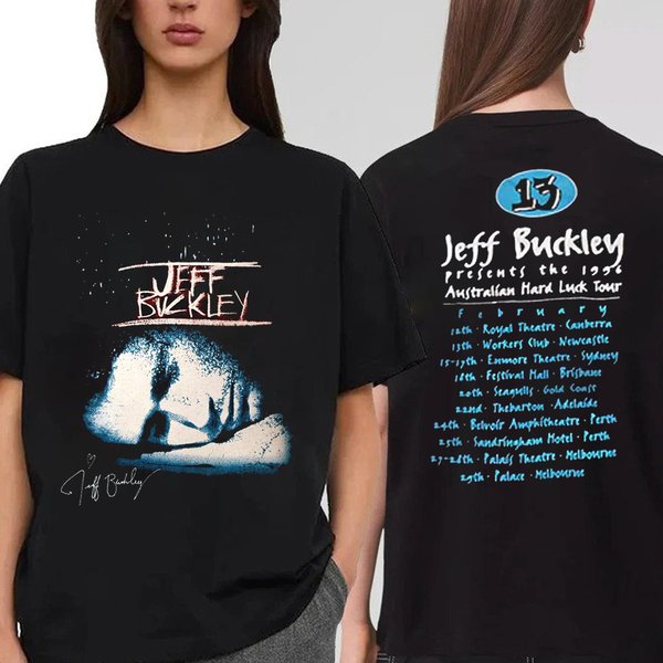 Vintage 1996 Jeff Buckley Hard Luck Tour T-Shirt-image