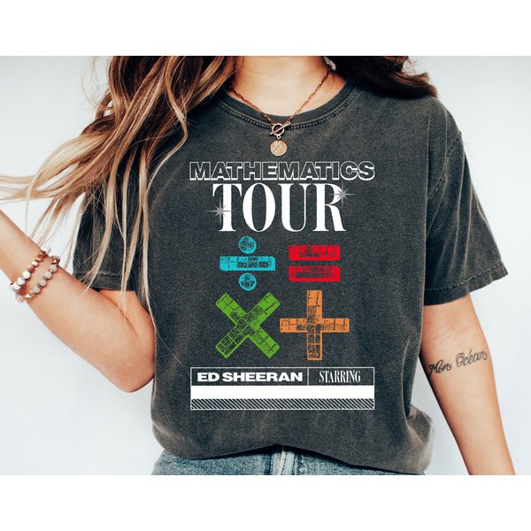 The Mathematics Tour Shirt, Ed Shee Mathematics Tour 2023 Shirt-image