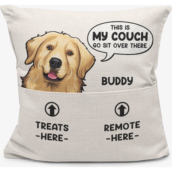Go Sit Over There - Dog &Amp; Cat Personalized Custom Pocket Pillow Pet Lovers-image