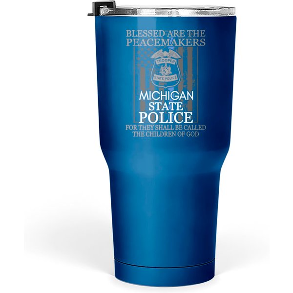 Michigan State Police Support Michigan State Trooper Tumblers 30 Oz-image
