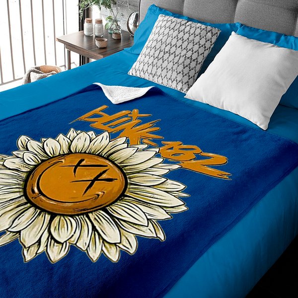 Blink182 The World Tour 2023 Baby Blankets, Blink Smile 182 Baby Blankets, B182 Lyric Album Song, B182 Merch