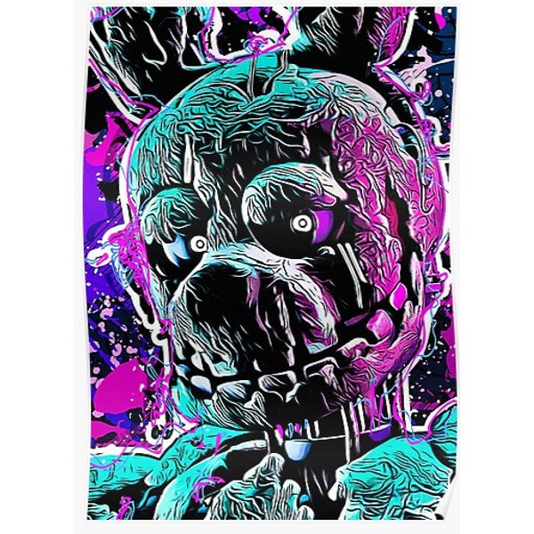 Fnaf- Springtrap (Pop) Premium Matte Vertical Poster-image