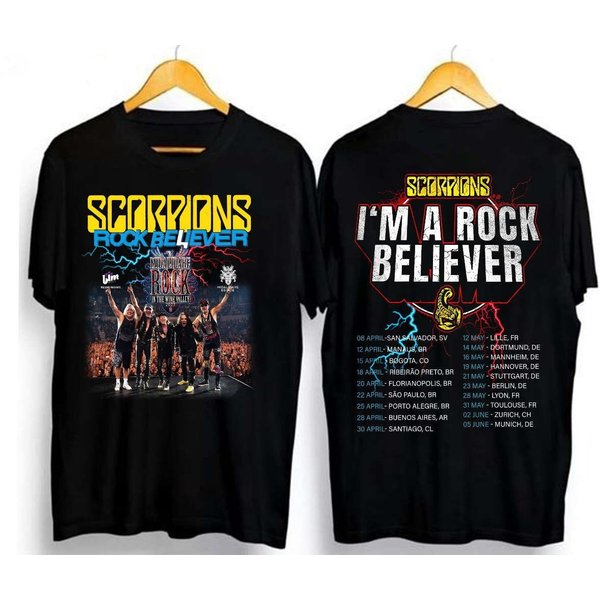 Scorpions Band Shirt, Rock Believer World Tour 2023 Shirt,Scorpions Tour 2023 Shirt ,Music Band T-Shirt-image