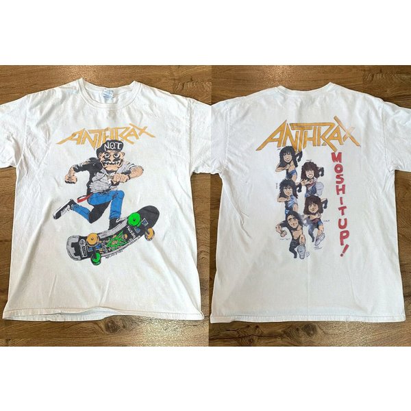 Anthrax Mosh It Up Tour 1987 T-Shirt, Vtg 80S Anthrax Tour Concert Graphic Shirt, Mosh It Up Shirt, Gift For Dad-image
