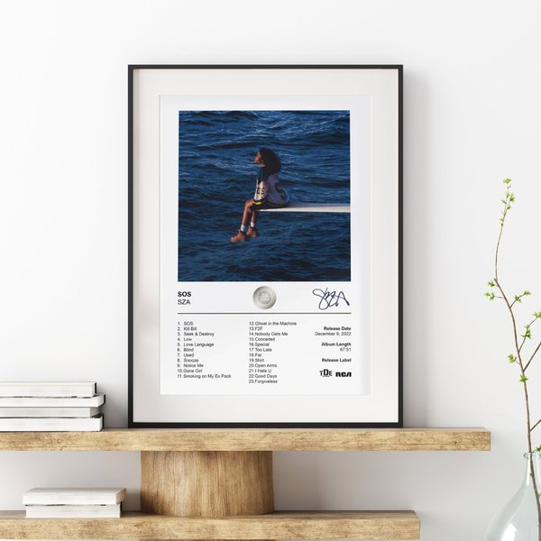 Sza Poster, Album Cover Poster, Sos Album Cover Poster-image