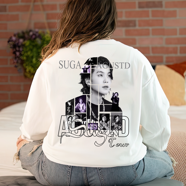 Suga Agustd Tour 2023 Min Yoongi Merch Agustd On Tour 2023 Shirt Bts Suga Sweatshirt