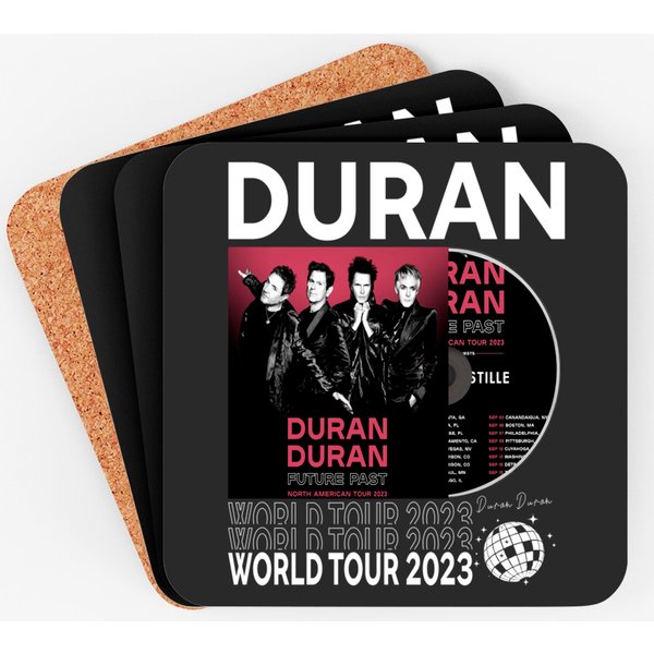 Duran Duran Music Coasters, Vintage North American Tour 2023 Album Coasters-image