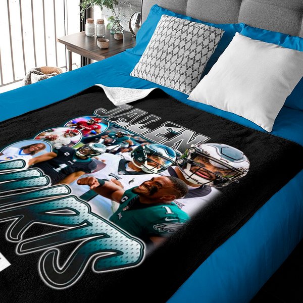 Jalen Hurts Baby Blanket - Vintage Dreamathon Design-image