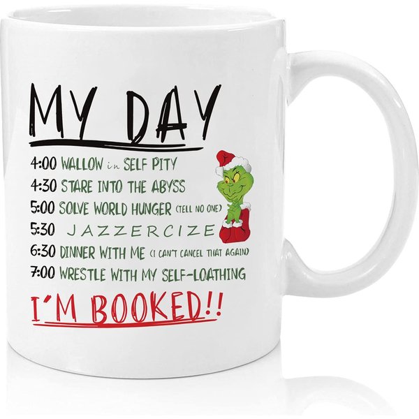 Grinch My Day List Christmas Mug-image
