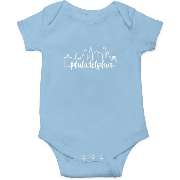 Philadelphia City Skyline Philly Love Gift Onesie