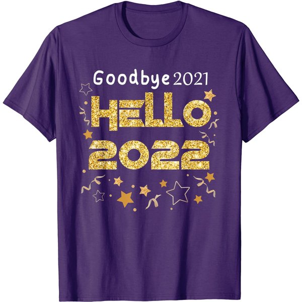 Goodbye 2021 Hello 2022 Shirt New Year Christmas T-Shirt-image