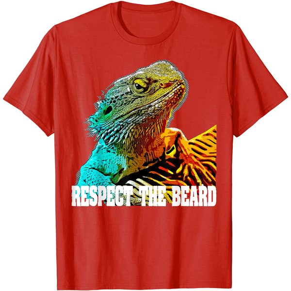 Respect The Beard Bearded Dragon T-Shirt-image