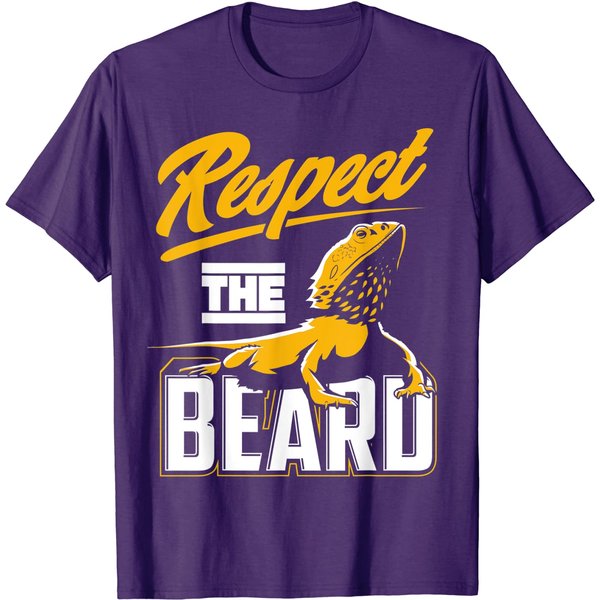 Respect The Beard - Pogona & Bearded Dragon T-Shirt-image