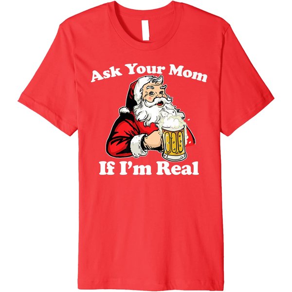 Santa Ask Your Mom If I'm Real Christmas 2023 T-Shirt-image
