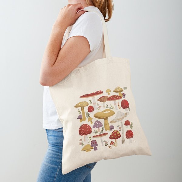 Mushroom Tote Bag Tote Bag-image