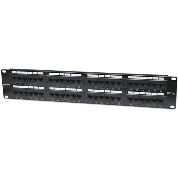 Intellinet Patch Panel Cat5e UTP 48-Port 2U Black
