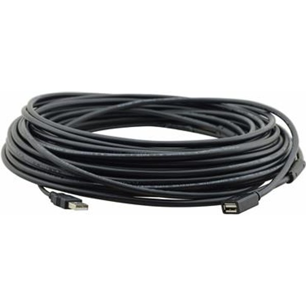 Kramer Electronics CAUAM/UAF35 USB cable USB 2.0 10.7 m USB A 0.48 Gbit/s Black