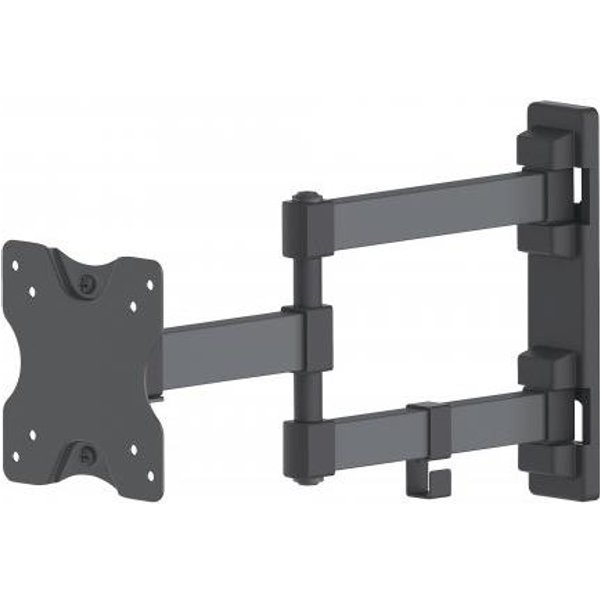 Manhattan Wall Mount for TV & Monitors (Full Motion) For screens 13" to 27" VESA compatibility: 75x75mm and 100x100mm - check the dimensions of the four mounting holes on back of screen to ensure it fits Max 20kg Black Bracket