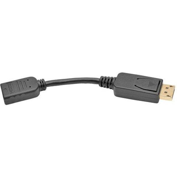 Tripp Lite P136-000 DisplayPort to HDMI Video Adapter Video Converter (M/F) HDCP Black 6 in. (15 cm) 0.15 m DisplayPort HDMI Male Female Straight