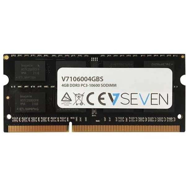 V7 4GB DDR3 PC3-10600 - 1333mhz SO DIMM Notebook Memory Module - V7106004GBS