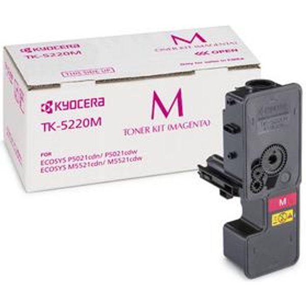 Kyocera 1T02R9BNL1/TK-5220M Toner-kit magenta. 1.2K pages ISO/IEC 1975