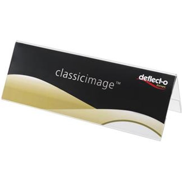 Deflecto 48601 nameplate Plastic Rectangle