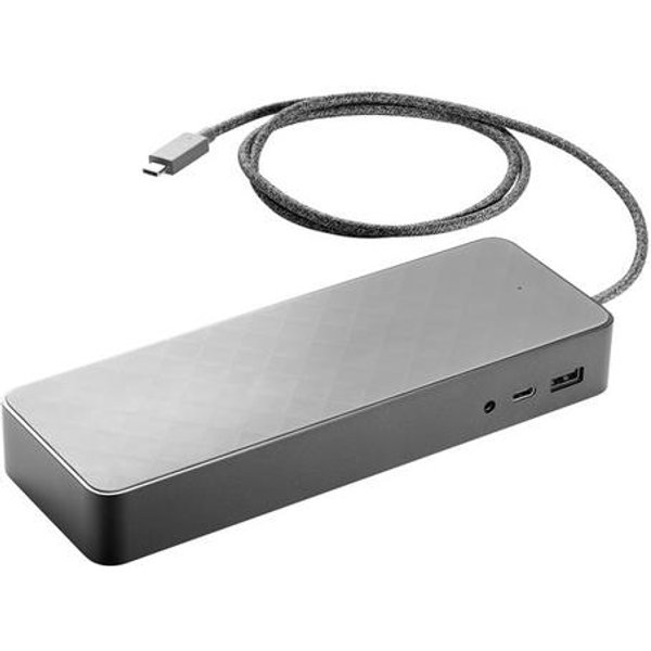 Grade A Certified Refurbished HP USB-C Universal Docking Station Grade A Refurbished 1 Year RTB Warranty (1MK33AA)