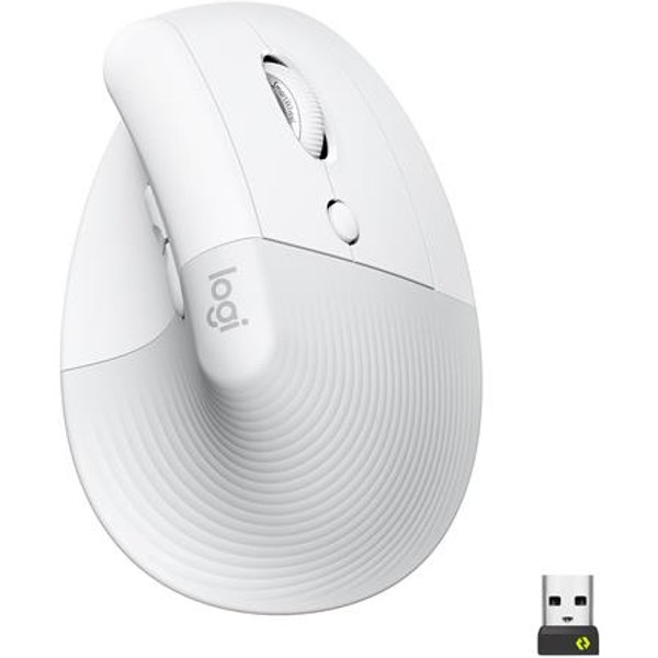 Logitech Lift Vertical Ergonomic Mouse Right-hand Vertical design Optical RF Wireless + Bluetooth 4000 DPI Graphite