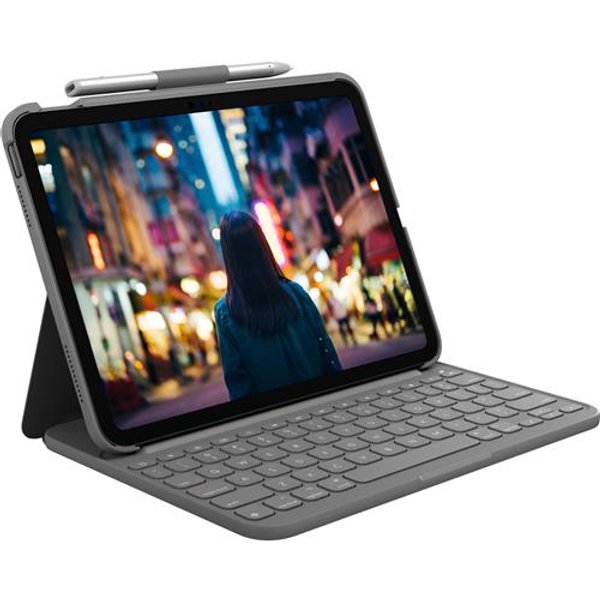 Logitech Slim Folio QWERTY UK English 1.8 cm 1 mm Apple Slim Folio for iPad (A16) A16 Slim Folio for iPad (10th generation) iPad (10th gen) Slim Folio for