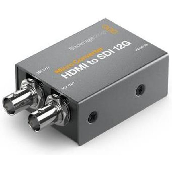 Blackmagic Design CONVCMIC/HS12G/WPSU Active video converter Grey Windows 10 Mac OS X 10.15 Catalina Mac OS X 11.0 Big Sur 720p 1080i 1080p 2560p 3840p 4:2:2