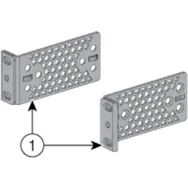 Cisco ACC-KIT-T1=. Type: Mounting bracket. Quantity per pack: 2 pc(s)