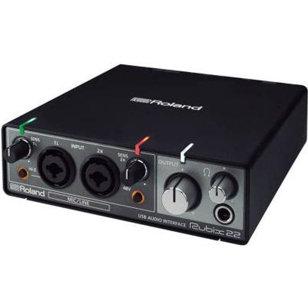 Roland Rubix22 Desktop Black USB 24-bit/192kHz 44.14896192 kHz USB