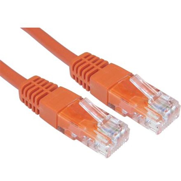Cables Direct UTP CAT5e 10m networking cable Orange U/UTP (UTP)