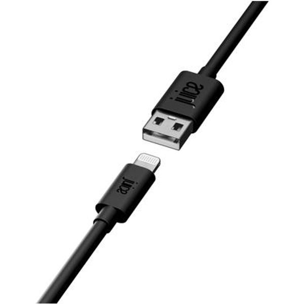 Juice JUI-CABLE-LIGHT-3M-RND-ECO-BLK. Cable length: 3 m Connector 1: Lightning Connector 2: USB A. Compliance certificates: Mfi. Quantity per pack: 1 pc(s)