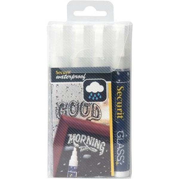 Securit SMA610-V4-WT chalk marker Block White 4 pc(s)