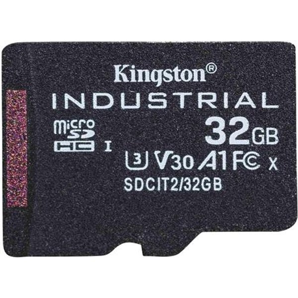 Kingston Technology 32GB microSDHC Industrial C10 A1 pSLC Card Single Pack w/o Adapter