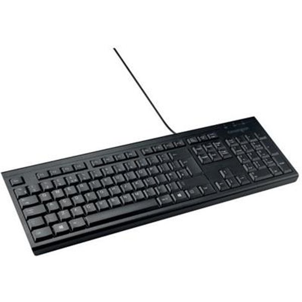 Kensington KB100 EQ Wired Full Size Keyboard. Keyboard form factor: Full-size (100%) Connectivity technology: Wired. Product colour: Black