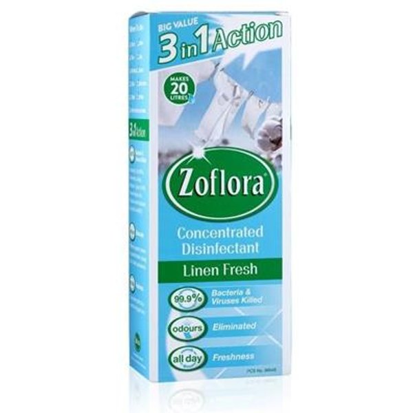 Zoflora Concentrated Disinfectant Linen Fresh 500Ml 1014184
