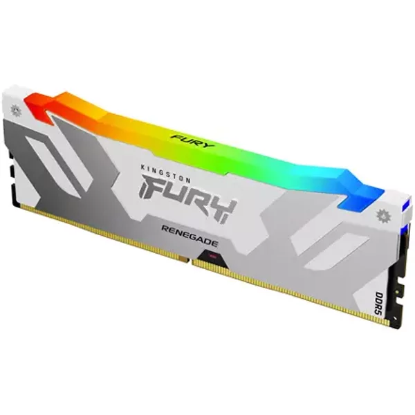 Kingston Technology FURY 32GB 6400MT/s DDR5 CL32 DIMM Renegade RGB White XMP