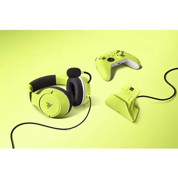 Razer Essential Duo Bundle Headset Wired Head-band Gaming Charging stand Yellow