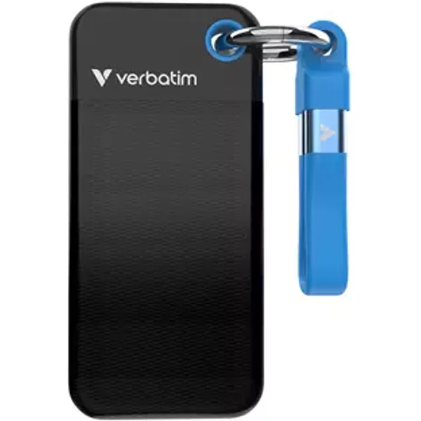 Verbatim Pocket SSD USB 3.2 Gen 2 1TB Black/Blue