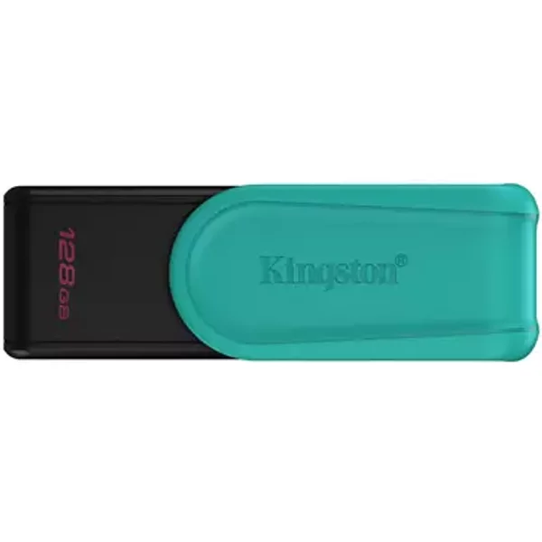 Kingston Technology DataTraveler 128GB Portable USB 3.2 Gen 1 Exodia S (Black/Turquoise)
