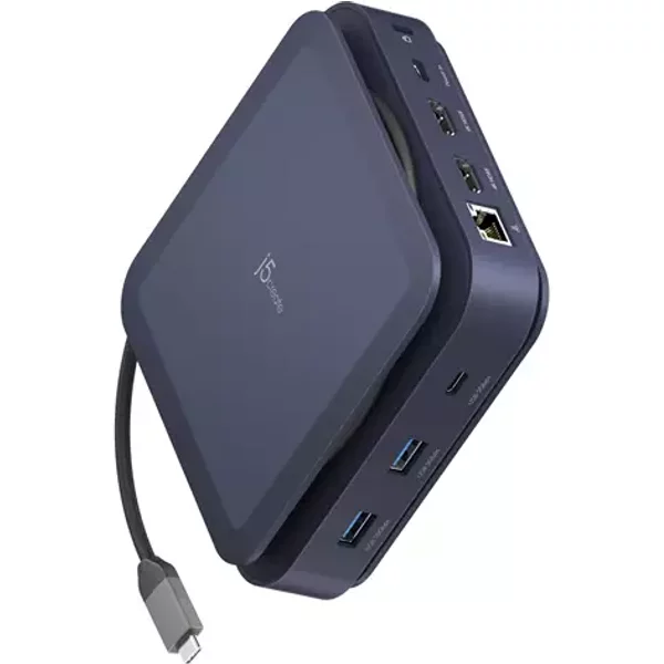 j5create JCD3196 Type-C Dock Dual 4K HDMIâ„¢, Black