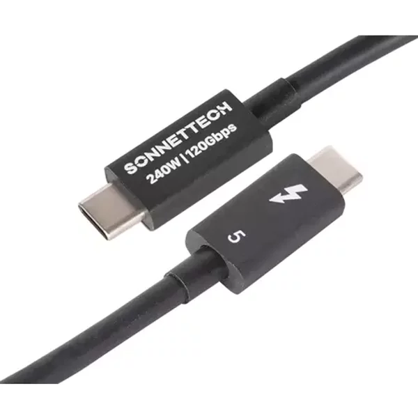 Sonnet TCB-TB5-05M Thunderbolt cable 0.5 m 80 Gbit/s Black