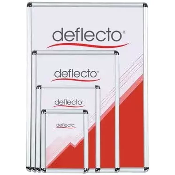 Deflecto A5 Snap Frame With Rounded Corners 25mm Silver - SFRA5S