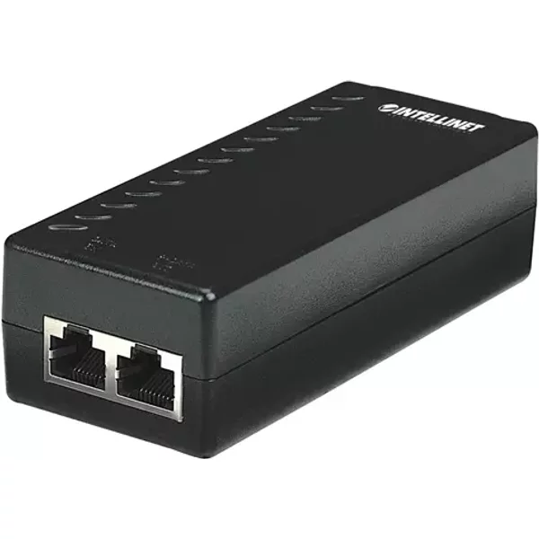 Intellinet Power over Ethernet (PoE) Injector 1 Port 48 V DC IEEE 802.3af Compliant (UK Power Cord) Fast Ethernet 10100 Mbit/s IEEE 802.3 IEEE 802.3af IEEE 802.3u Cat5 Over voltage Overload Short circuit 48 V